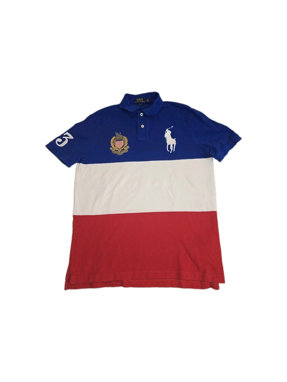 Polo ralph lauren big pony polo shirt S Classic Fit Rugby Style Embroidered...